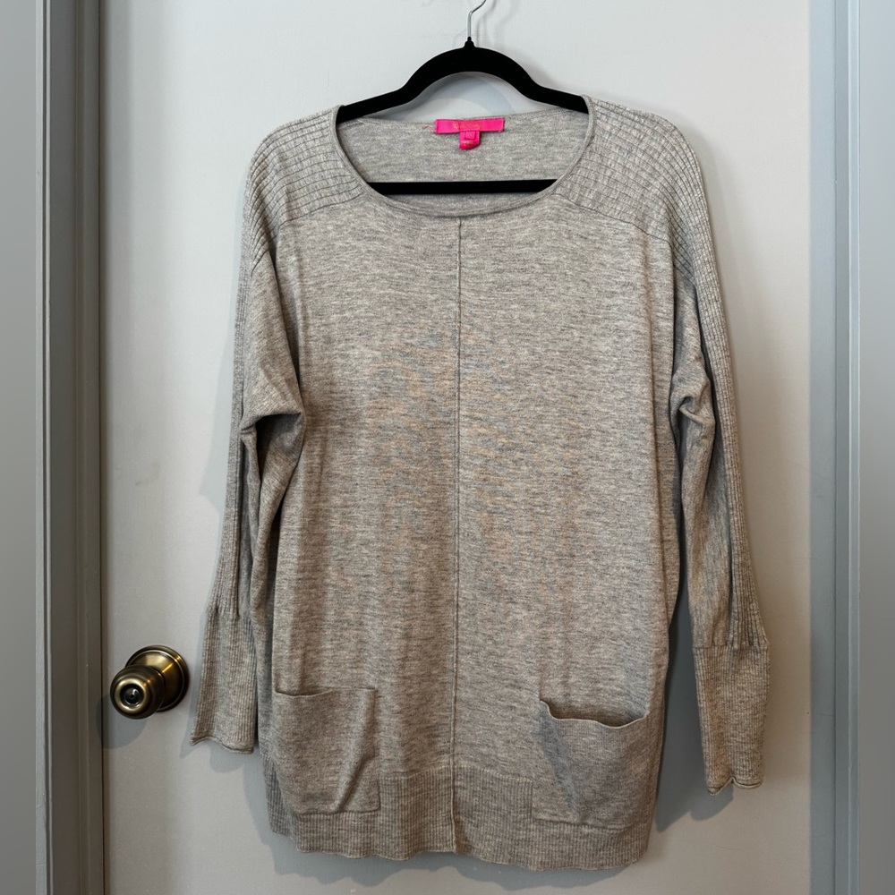 Lilly Pulitzer Gray Knit Top